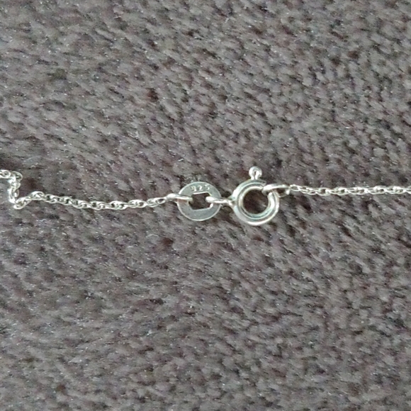 NWT!! Beautiful Sterling Diamond Necklace!!! - Picture 7 of 8